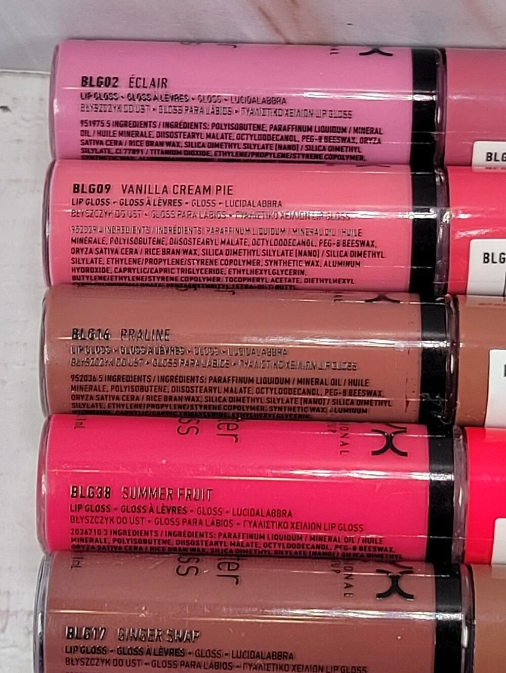 10 Piece NYX Butter Gloss Lip Gloss Bundle NEW!